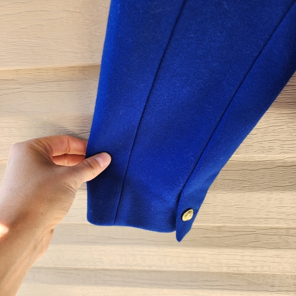 J. Crew Melton wool royal blue coat size 10 - Picture 13 of 14
